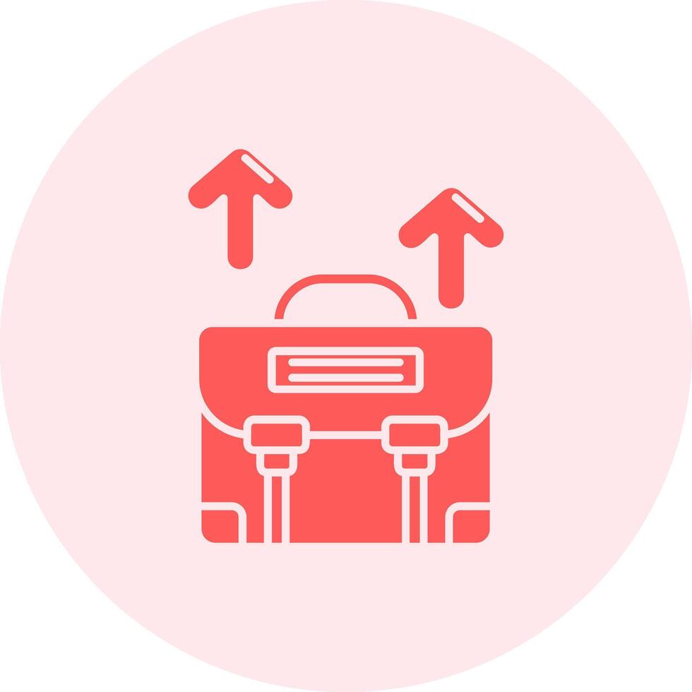 Career path Solid duo tune Icon vector