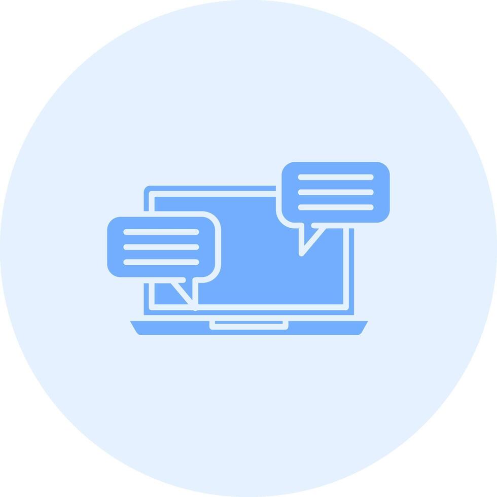 Chatting Solid duo tune Icon vector