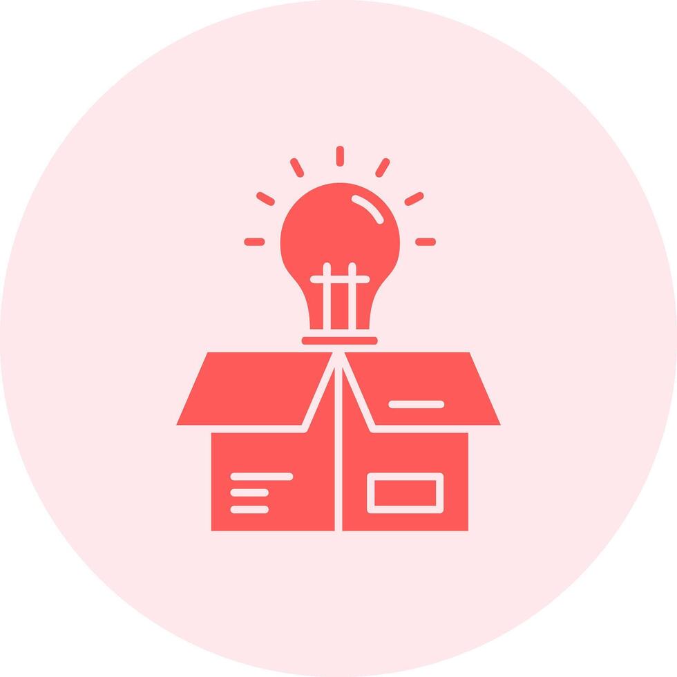 Think outside the box Solid duo tune Icon vector