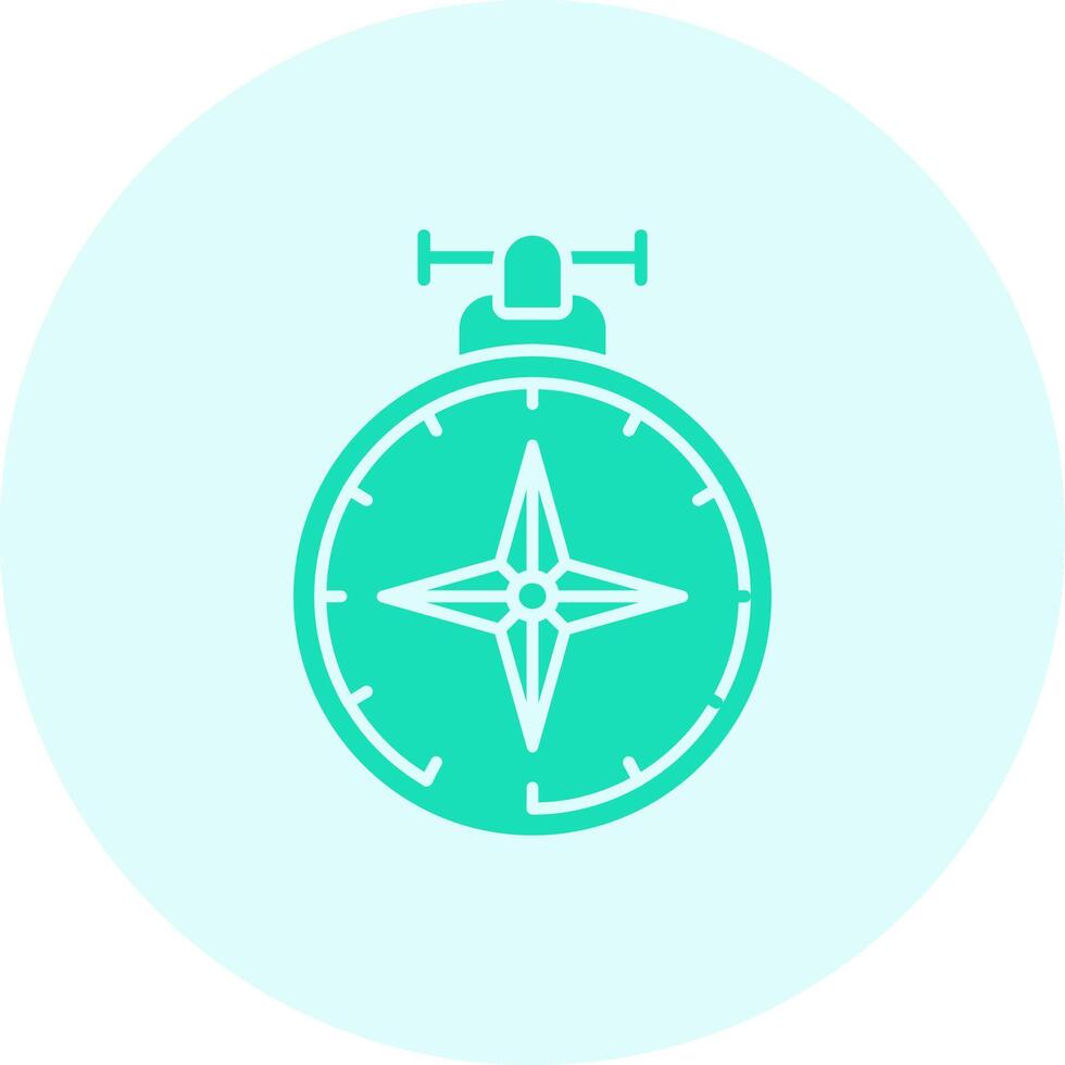 Compass Solid duo tune Icon vector