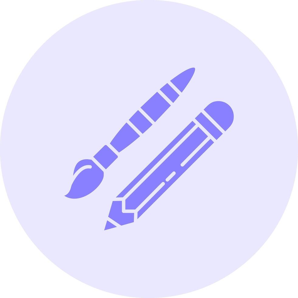 Drawing tools Solid duo tune Icon vector