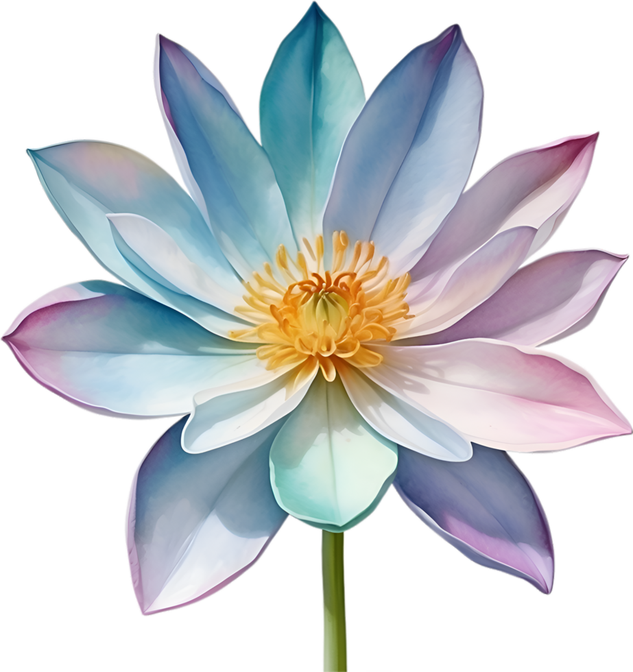 AI generated Watercolor painting of a cute pastel flower. png
