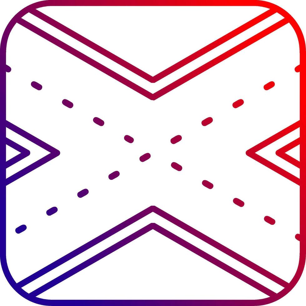 Runway Line gradient Icon vector