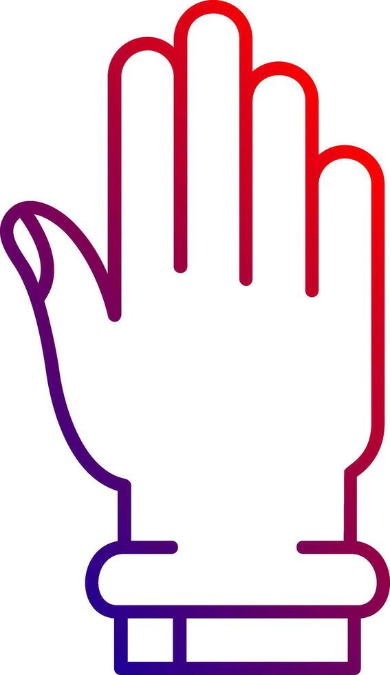 Hand Line gradient Icon vector