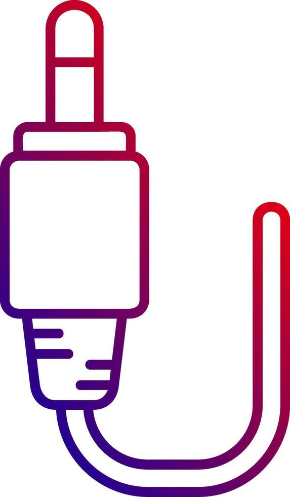 Audio cable Line gradient Icon vector