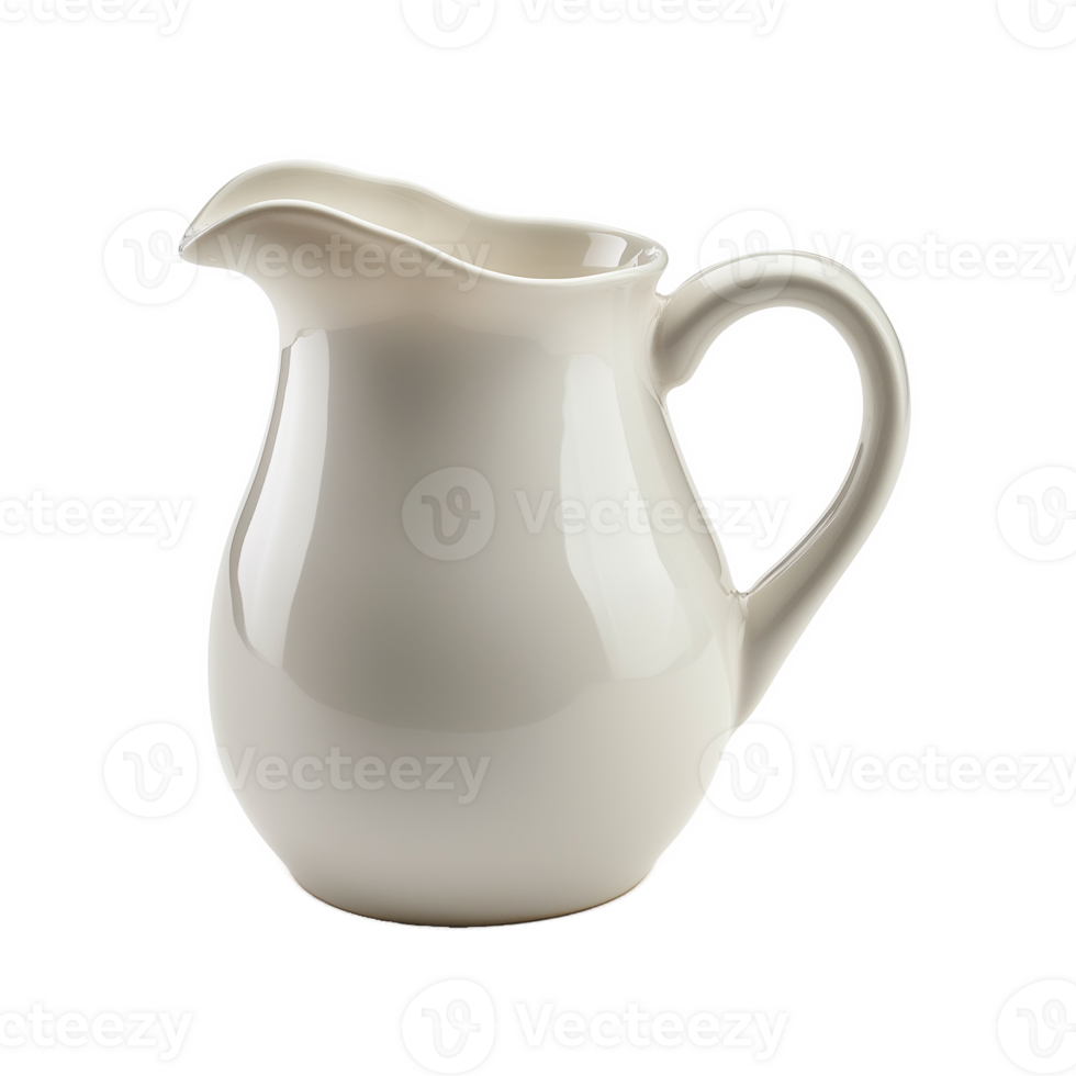 AI generated A milk jug side view isolated on a transparent background png