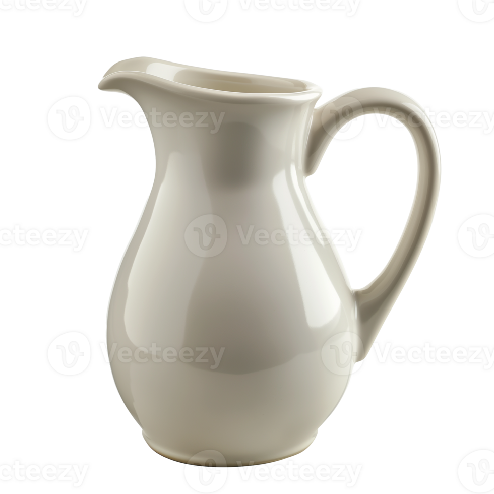AI generated A milk jug side view isolated on a transparent background png