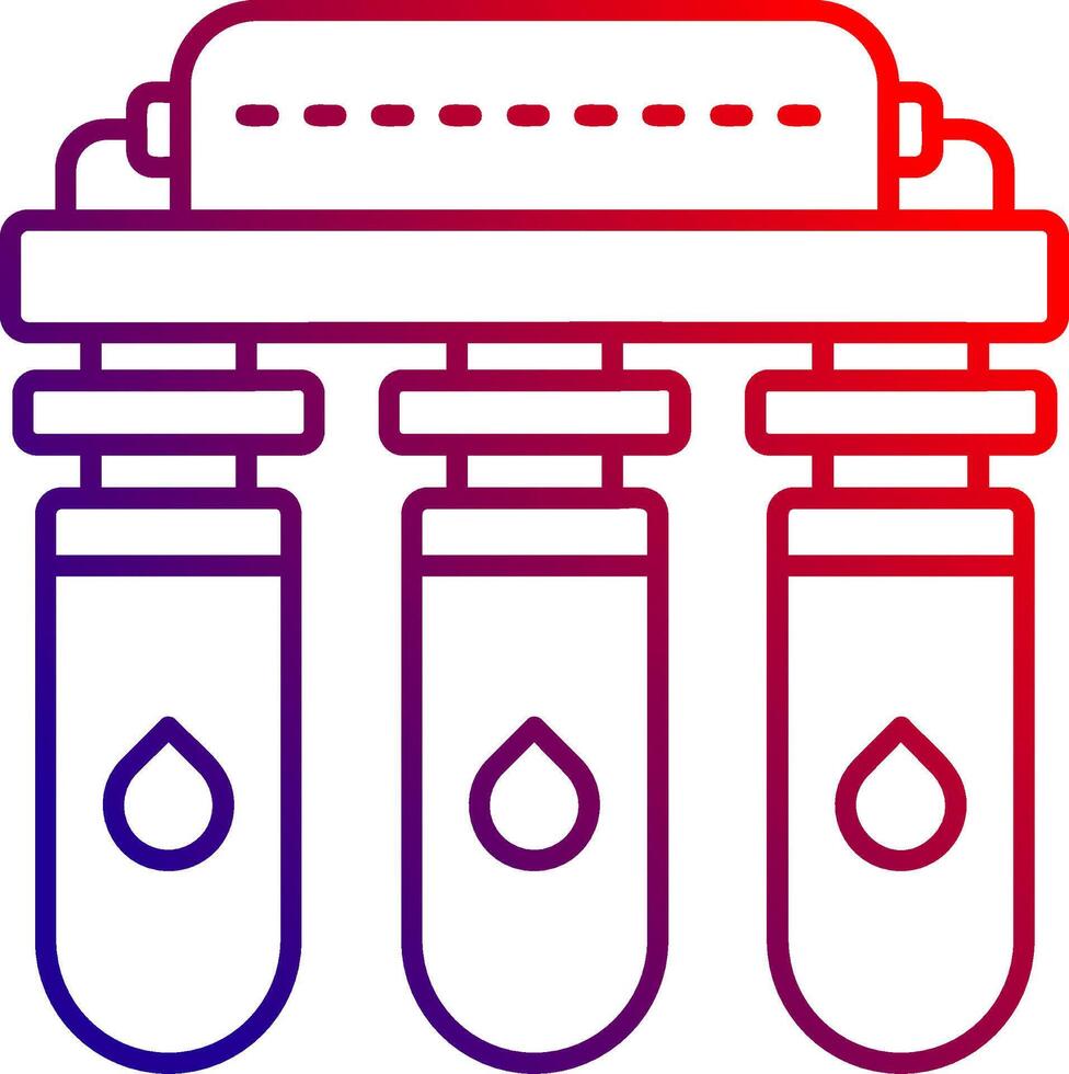 Water purifier Line gradient Icon vector