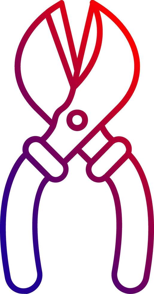 Scissors Line gradient Icon vector