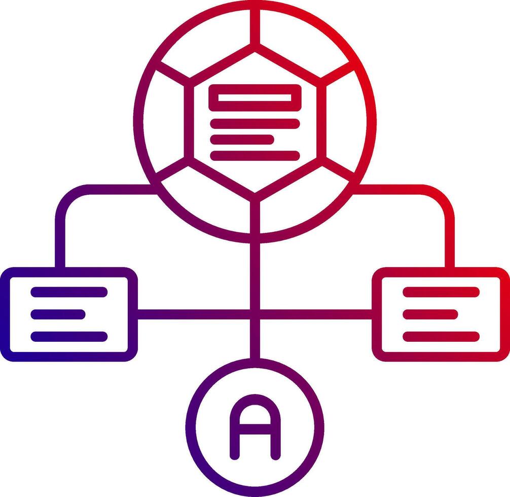 Workflow Line gradient Icon vector