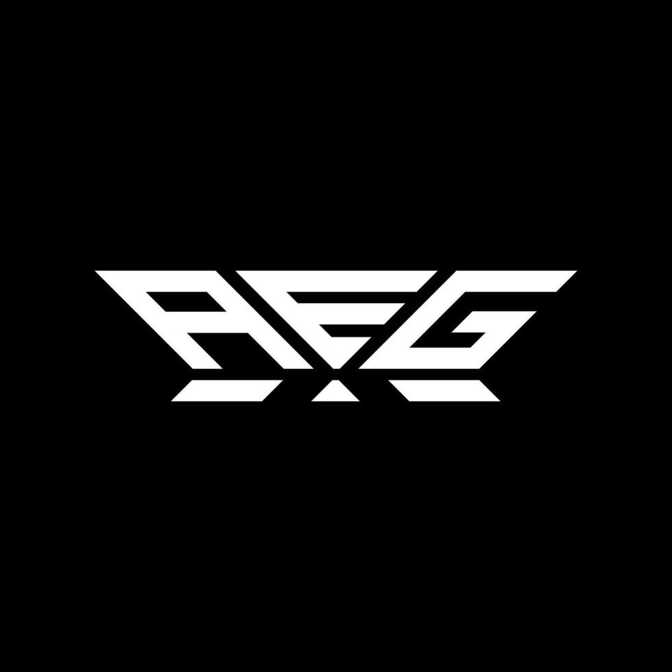 aeg letra logo vector diseño, aeg sencillo y moderno logo. aeg lujoso alfabeto diseño