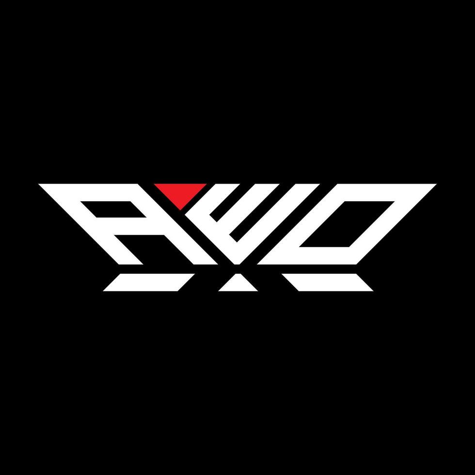 AWO letter logo vector design, AWO simple and modern logo. AWO luxurious alphabet design