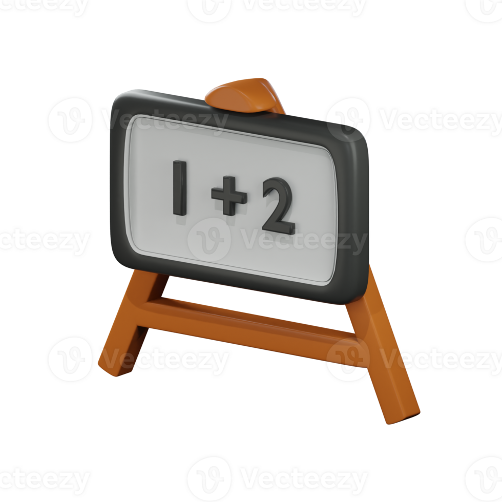 3D White Board png