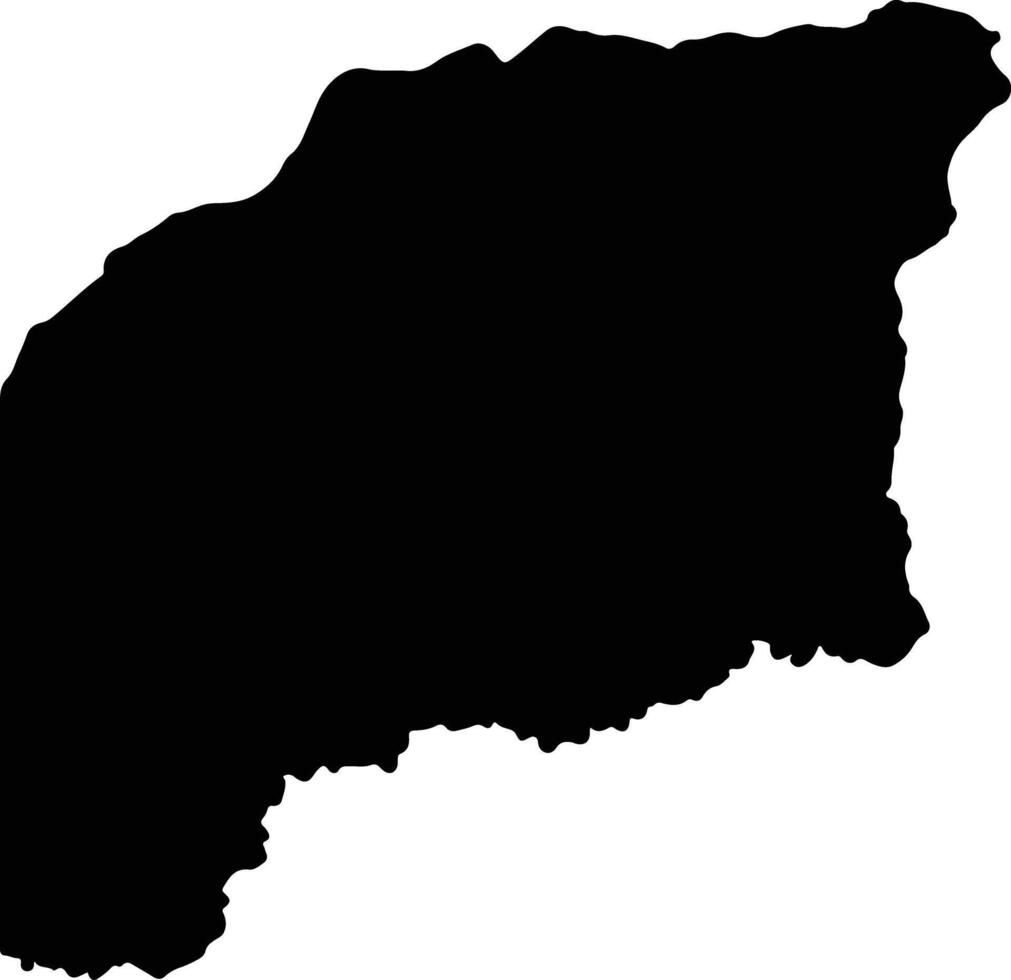 Vichada Colombia silhouette map vector