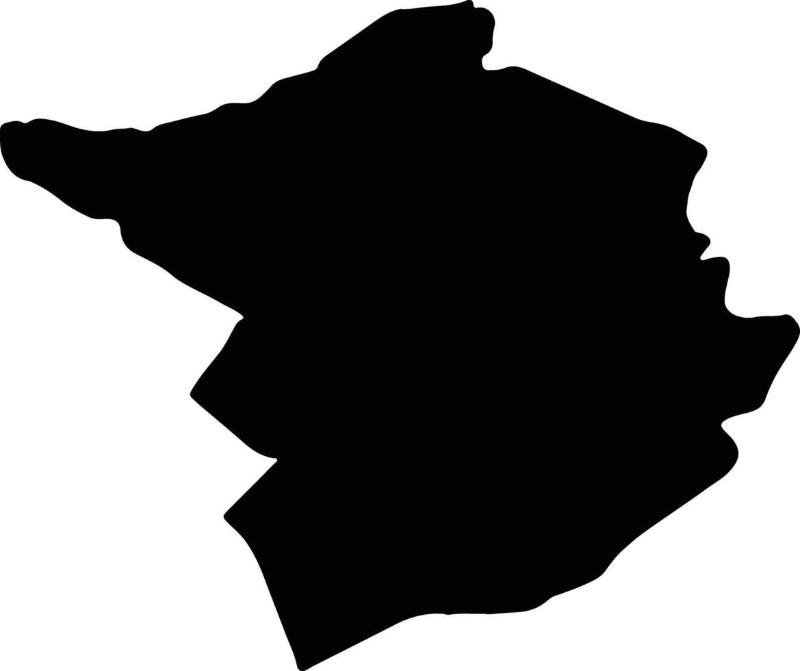 Tlemcen Algeria silhouette map vector