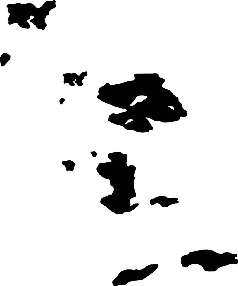 Voreio Aigaio Greece silhouette map vector