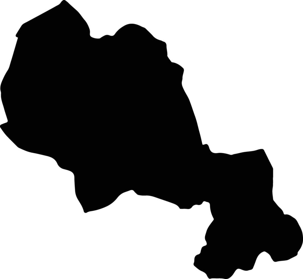 Yatenga Burkina Faso silhouette map vector