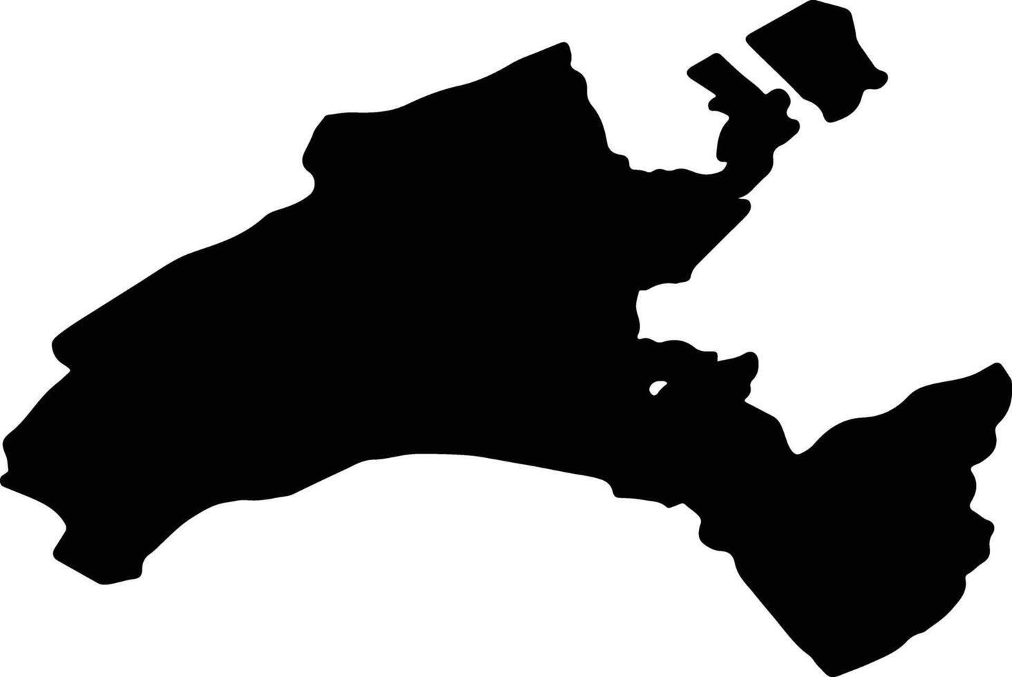Vaud Switzerland silhouette map vector