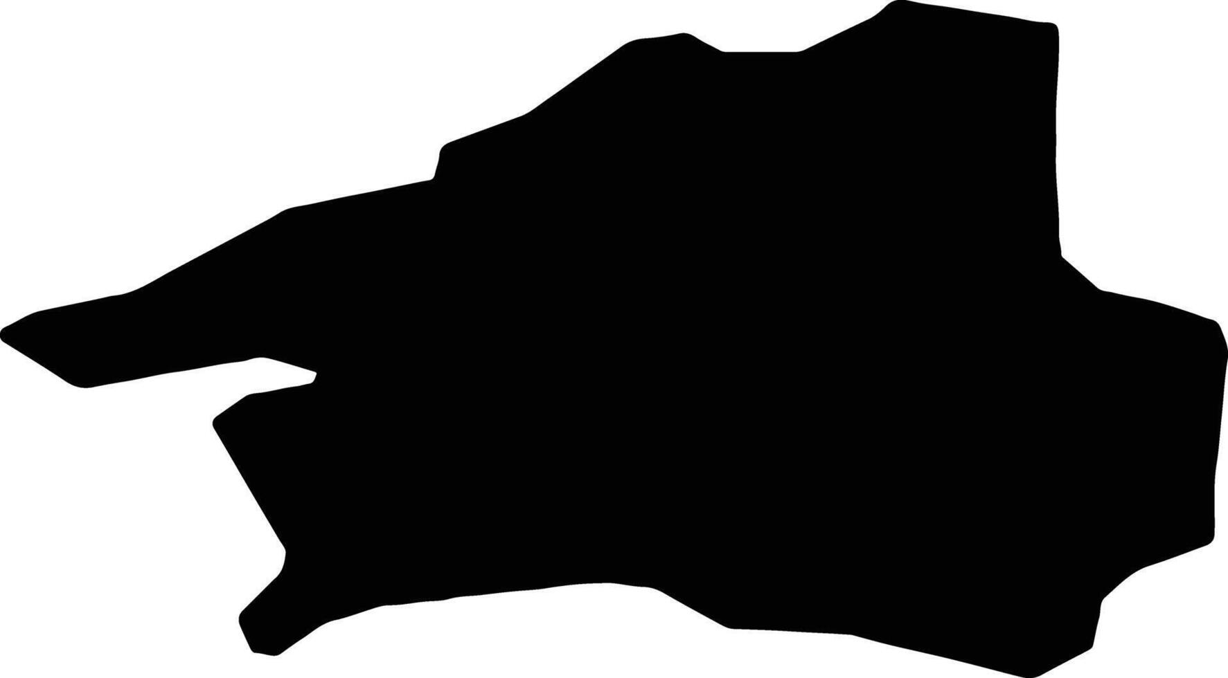 West Lothian United Kingdom silhouette map vector