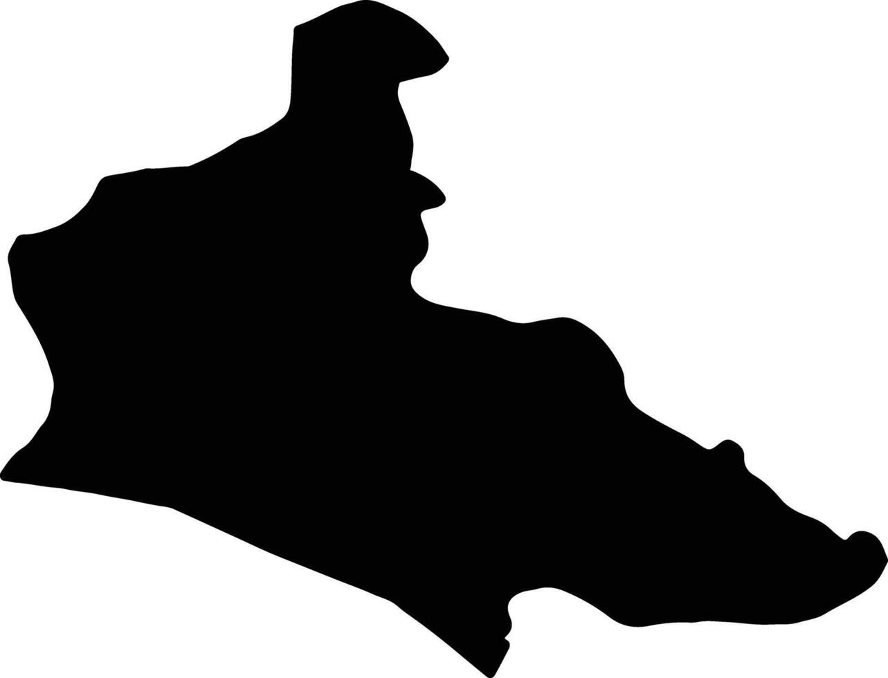 Vlasenica Bosnia and Herzegovina silhouette map vector