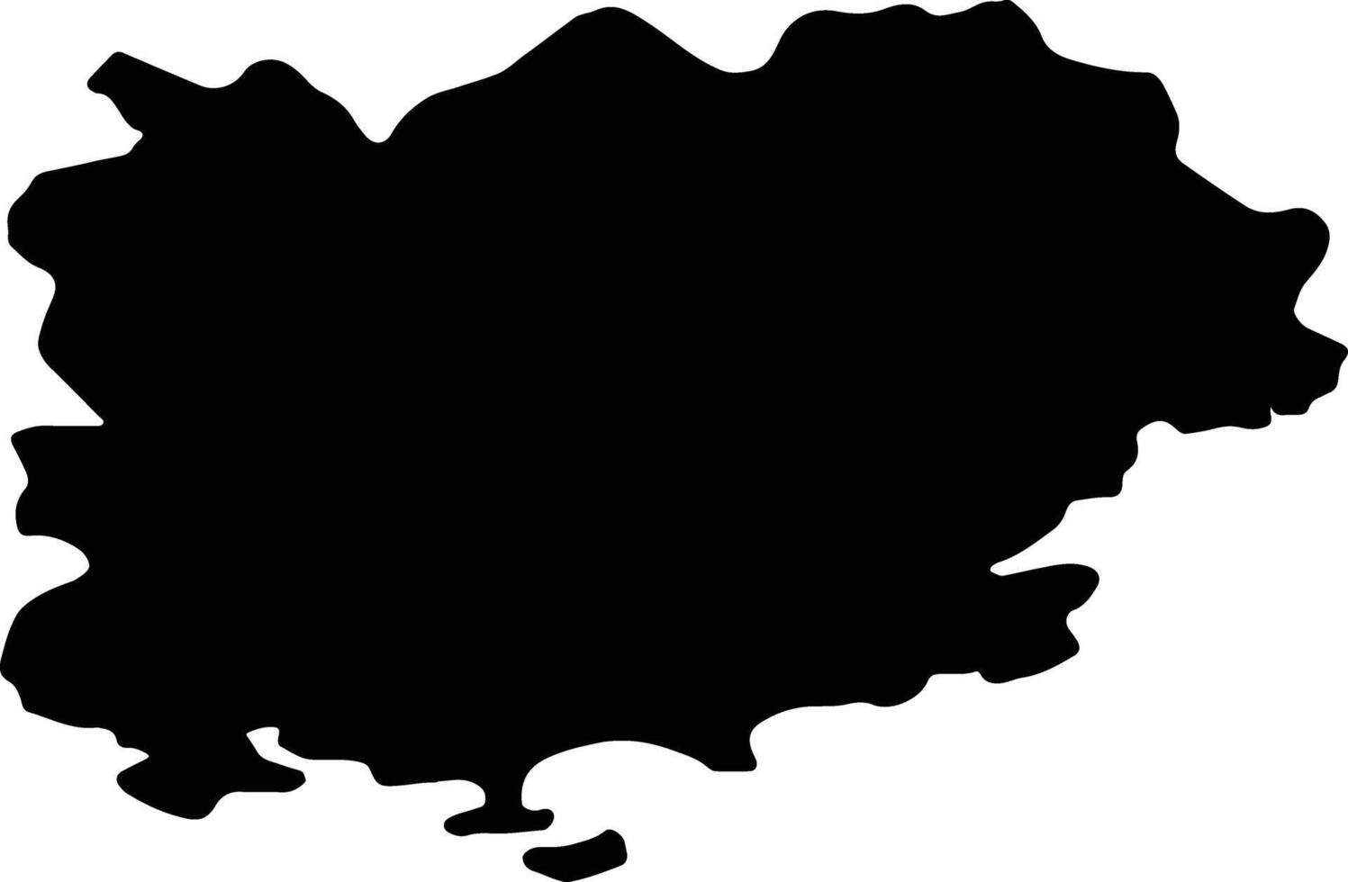 Var France silhouette map vector