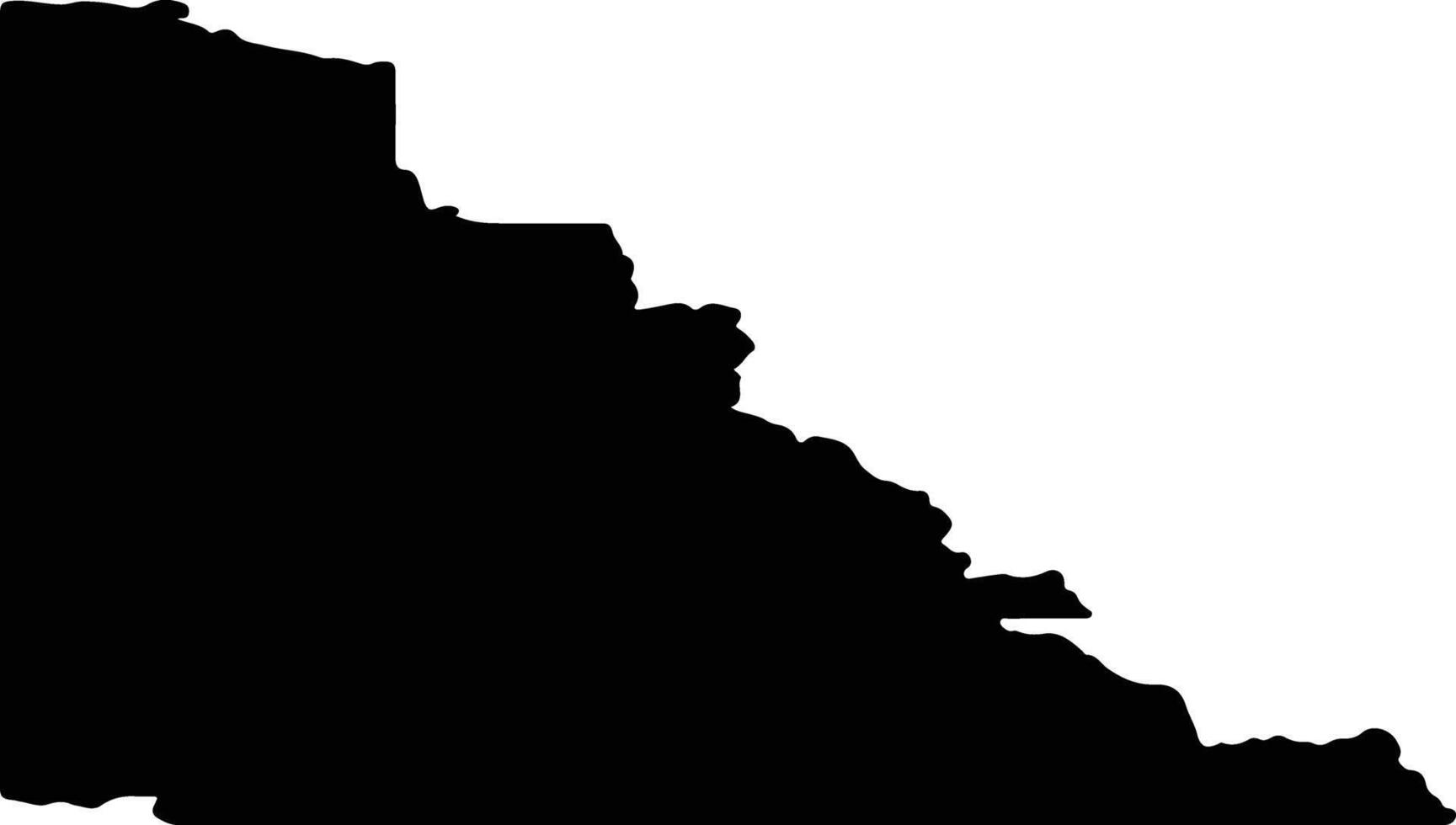 Yukon Canada silhouette map vector