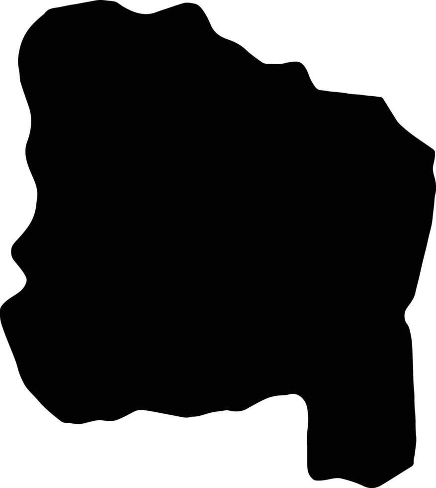 Ang Thong Thailand silhouette map vector