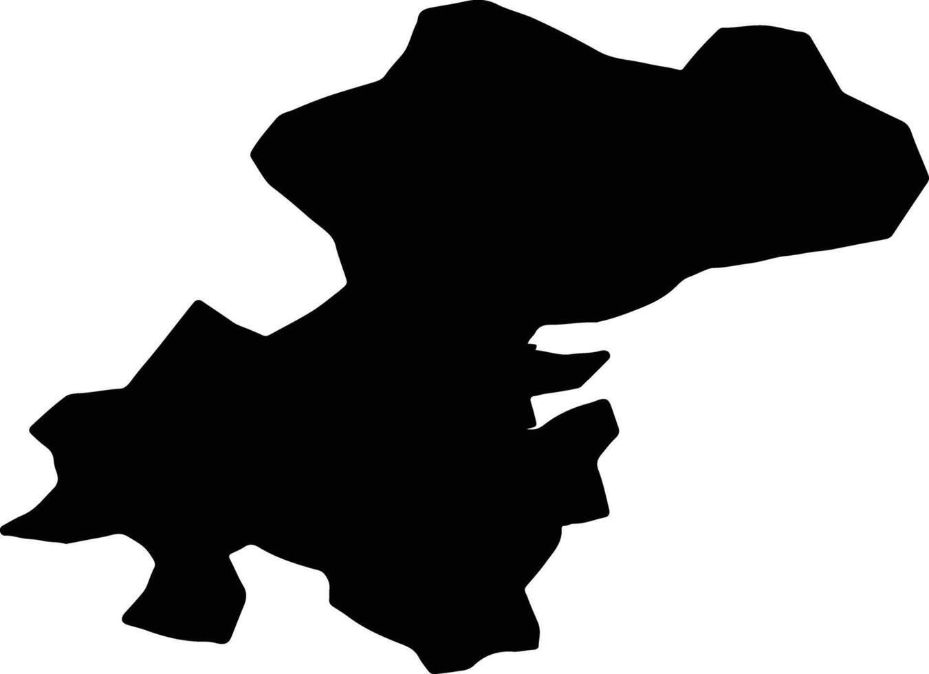 Xocavand Azerbaijan silhouette map vector