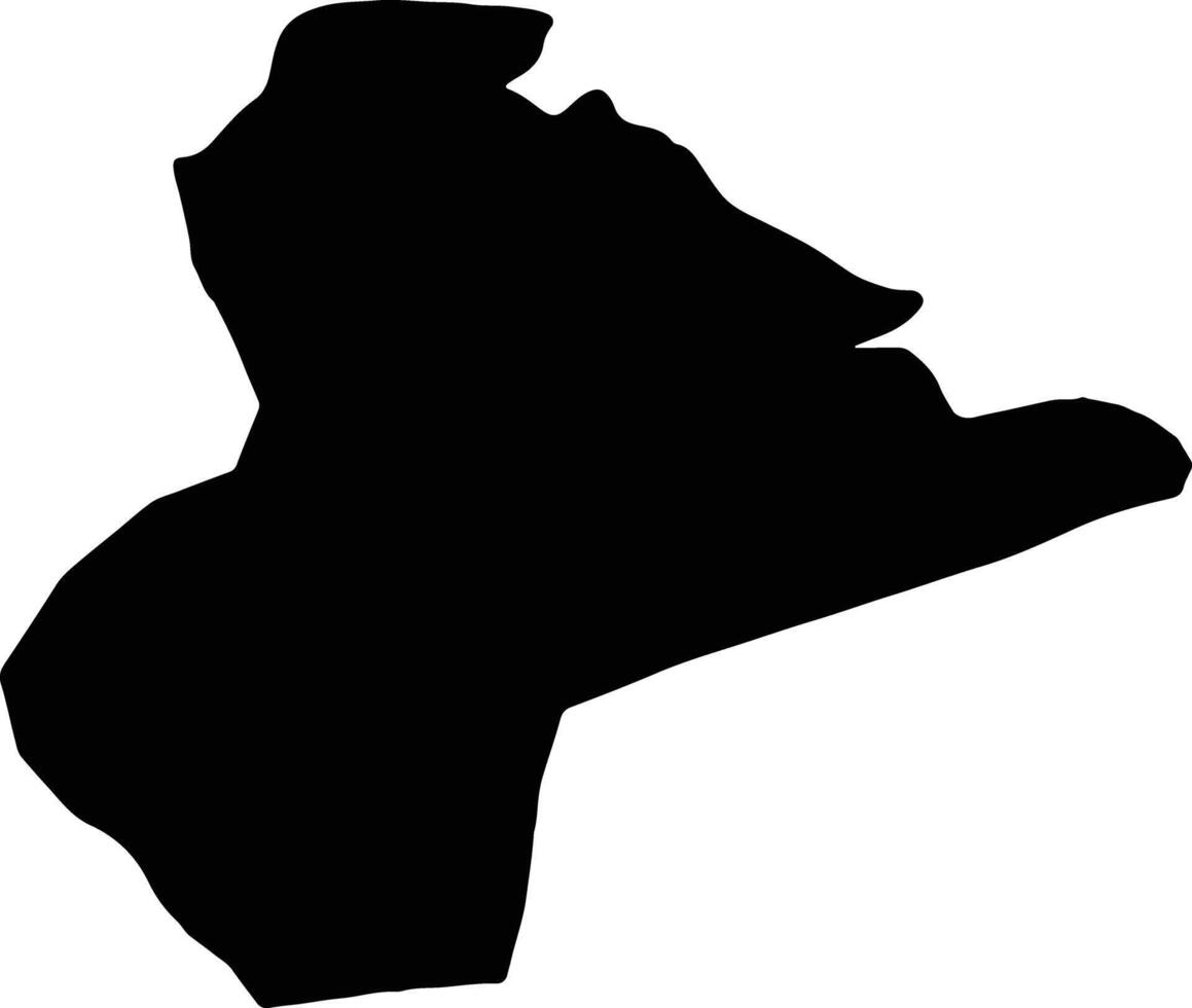 Ardahan Turkey silhouette map vector
