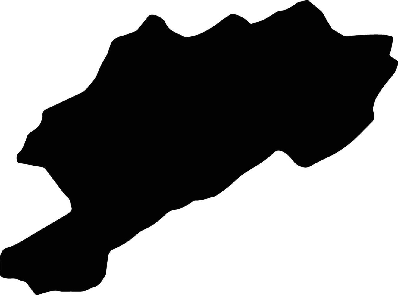 Afyonkarahisar Turkey silhouette map vector