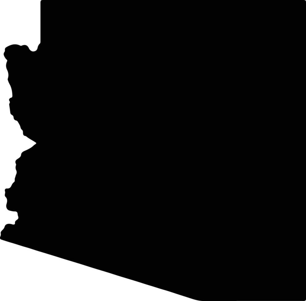 Arizona United States of America silhouette map vector