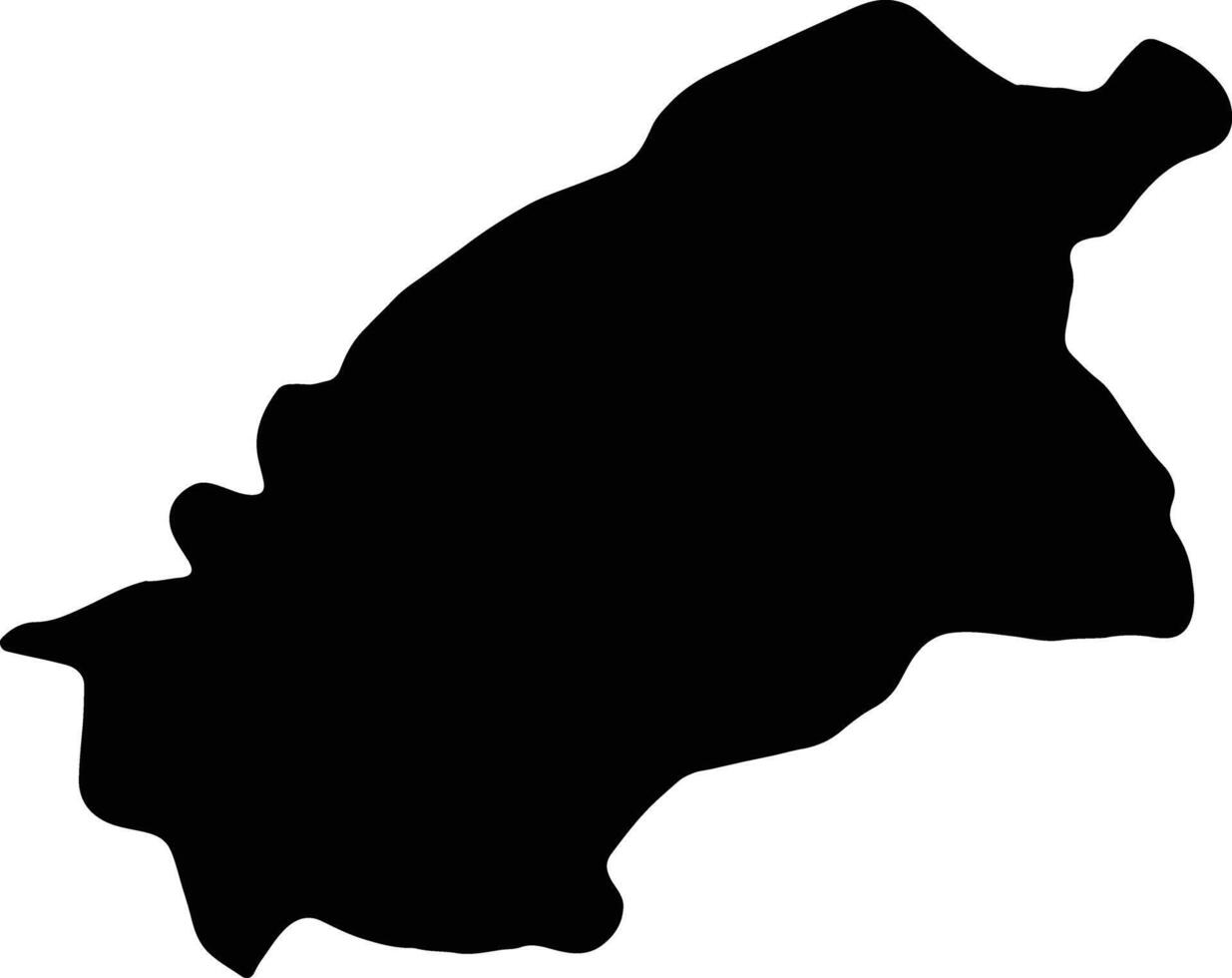 Al Quassim Saudi Arabia silhouette map vector