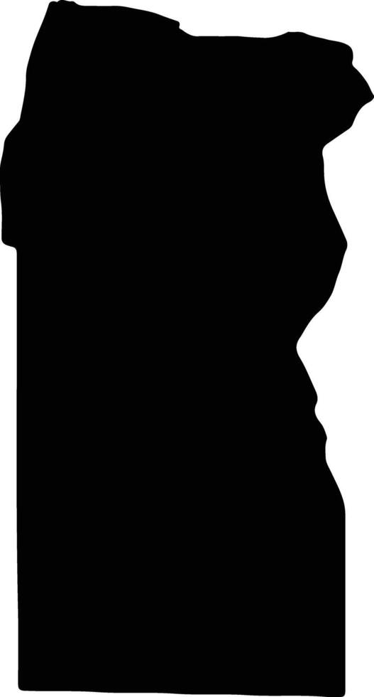 Al Butnan Libya silhouette map vector