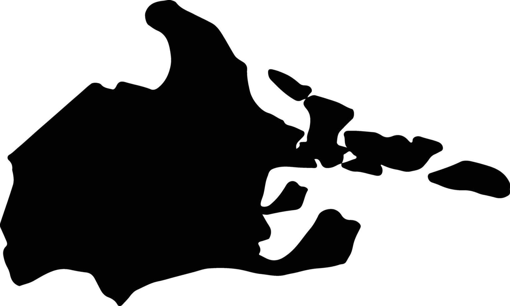 Albay Philippines silhouette map vector