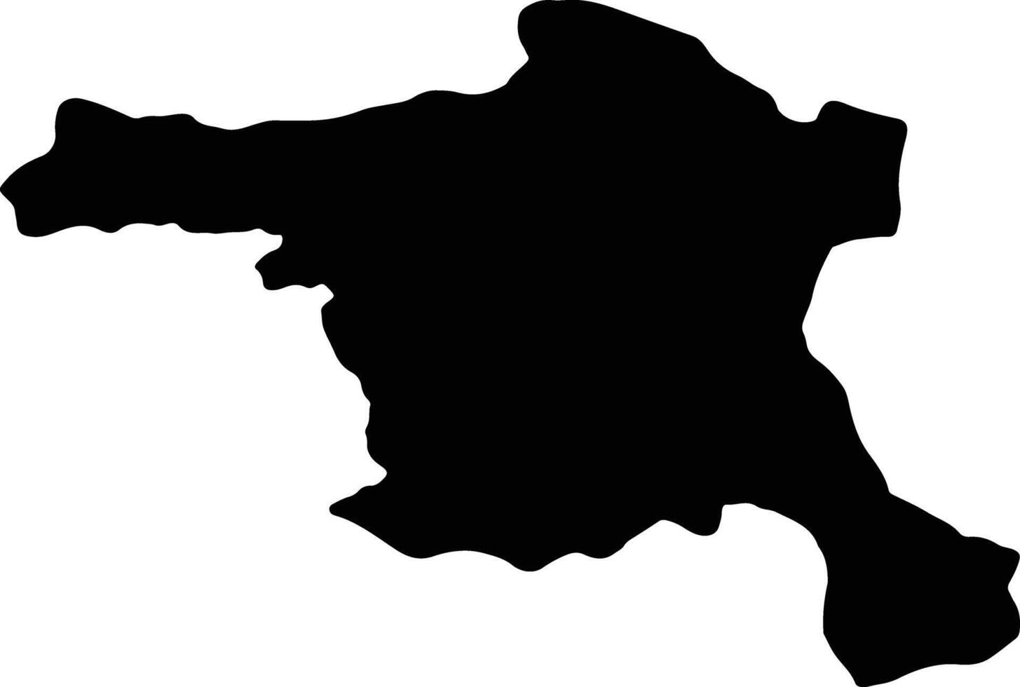 Ankara Turkey silhouette map vector