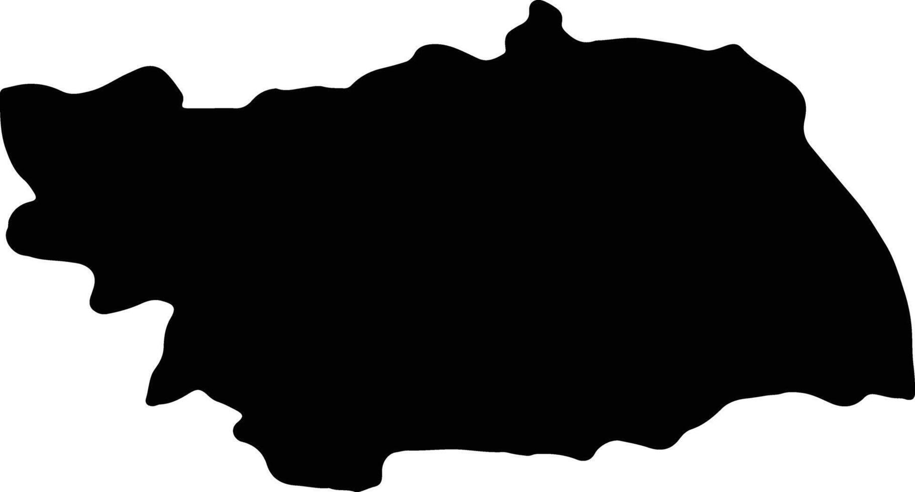 Bacau Romania silhouette map vector