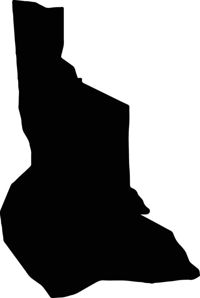 Abim Uganda silhouette map vector