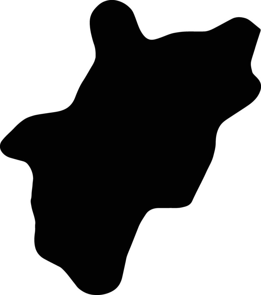 Al Bahah Saudi Arabia silhouette map vector
