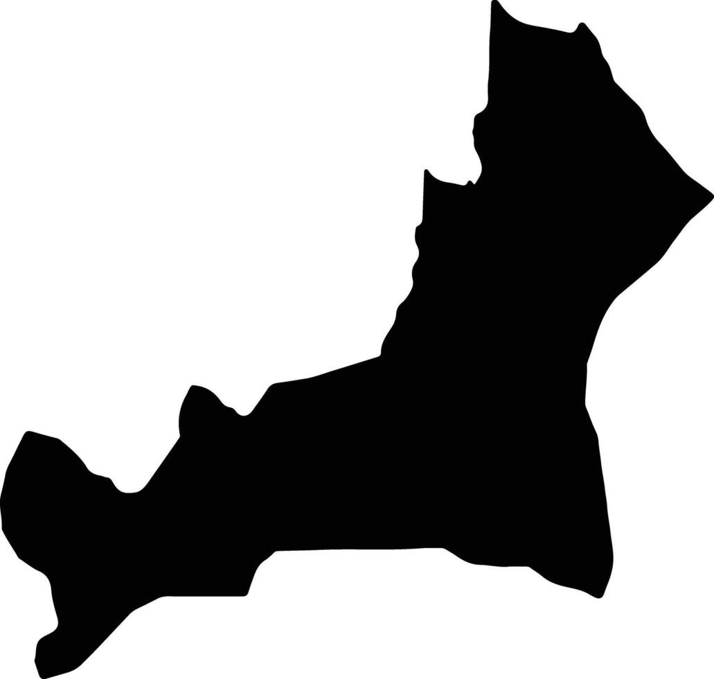 Amuru Uganda silhouette map vector