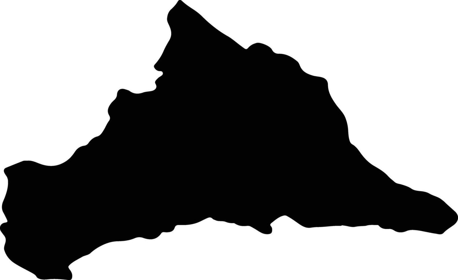 Cerro Largo Uruguay silhouette map vector