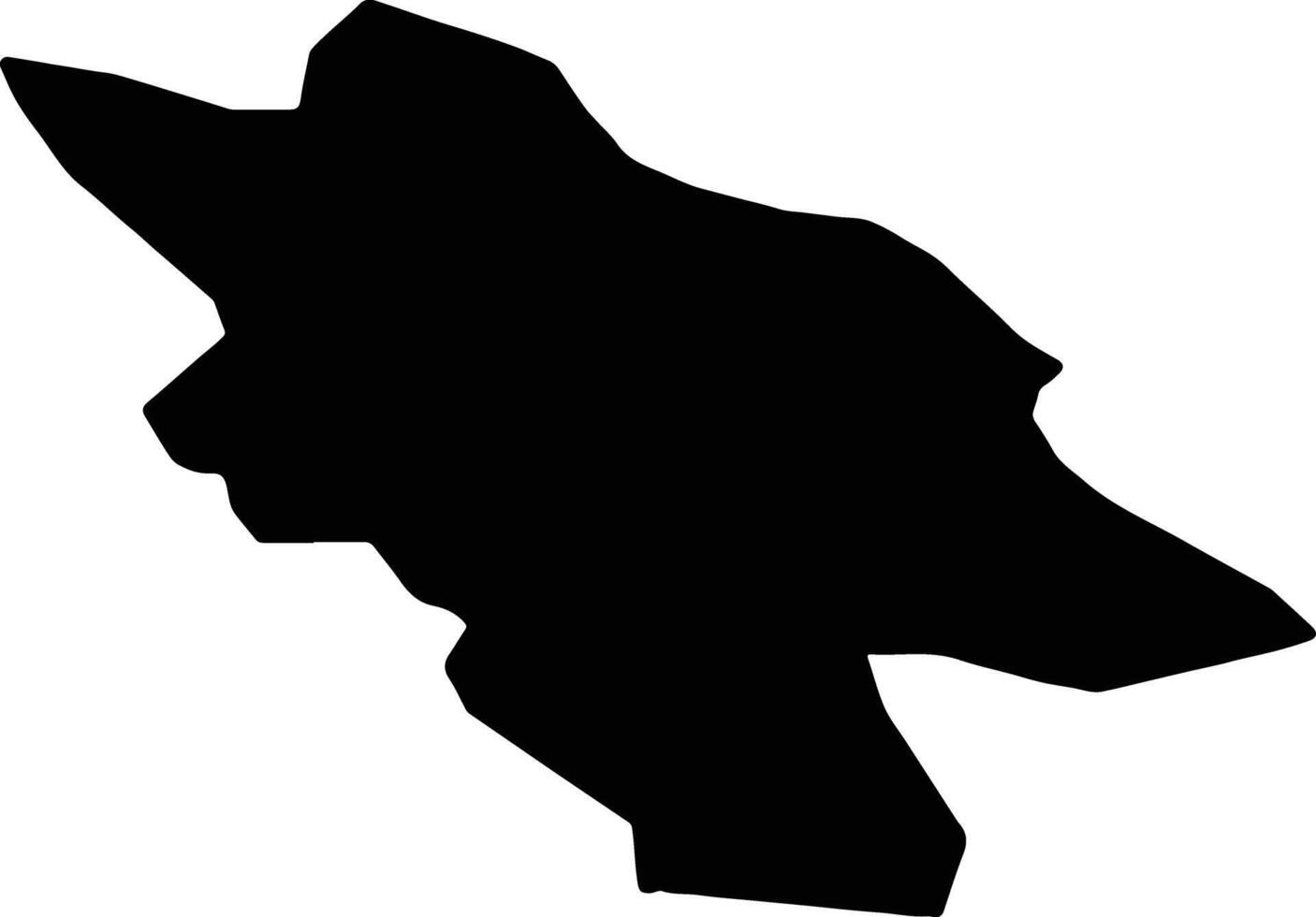 Bar Montenegro silhouette map vector