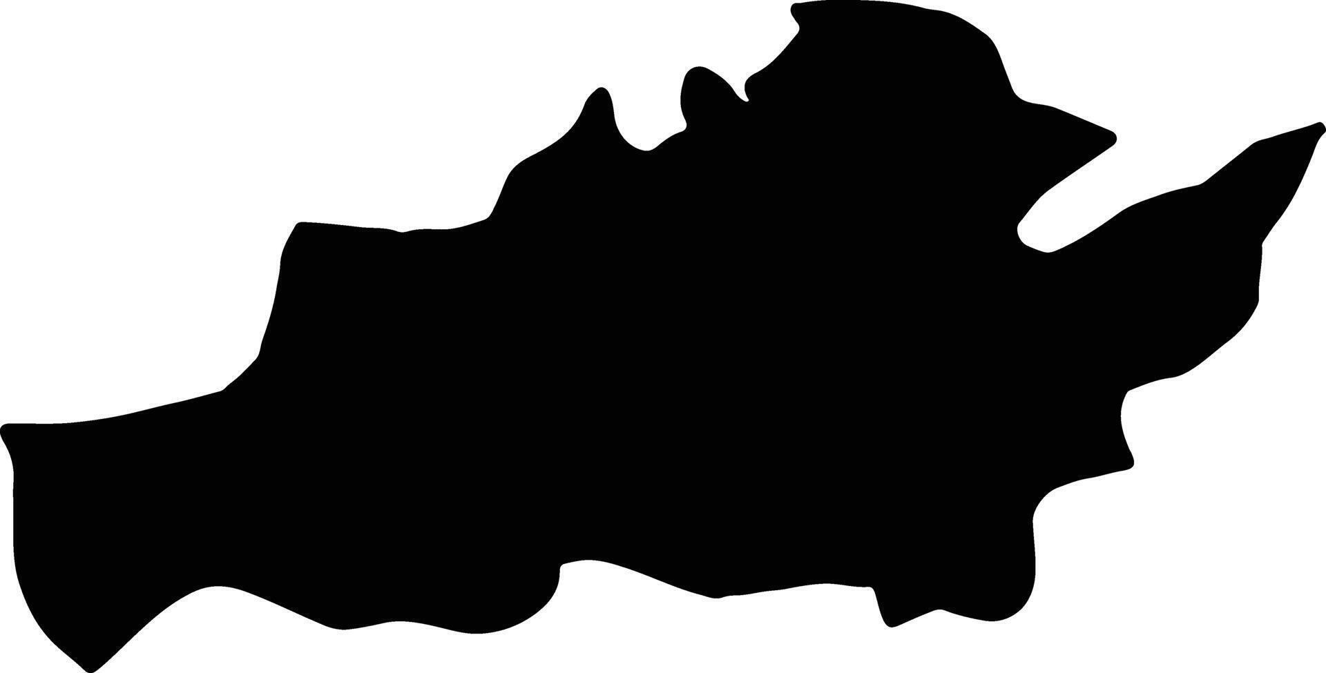 Capiz Philippines silhouette map vector
