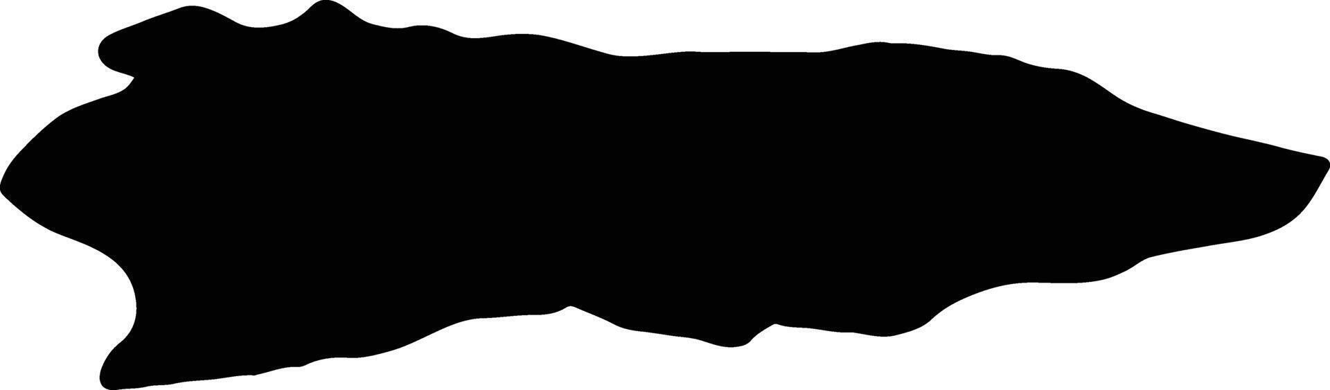 Calarasi Romania silhouette map vector