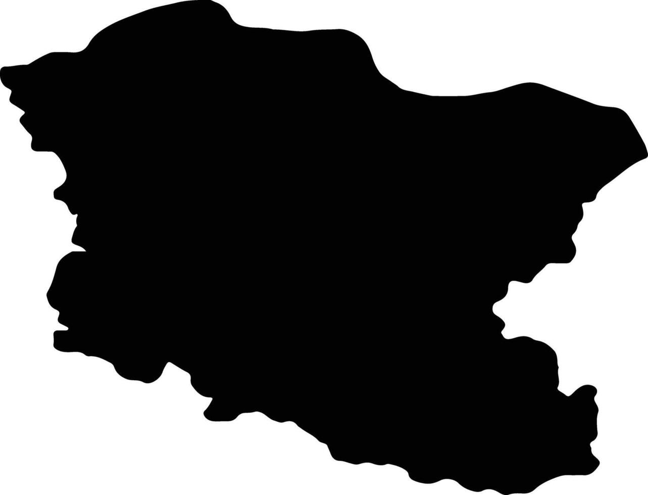 Branicevski Republic of Serbia silhouette map vector