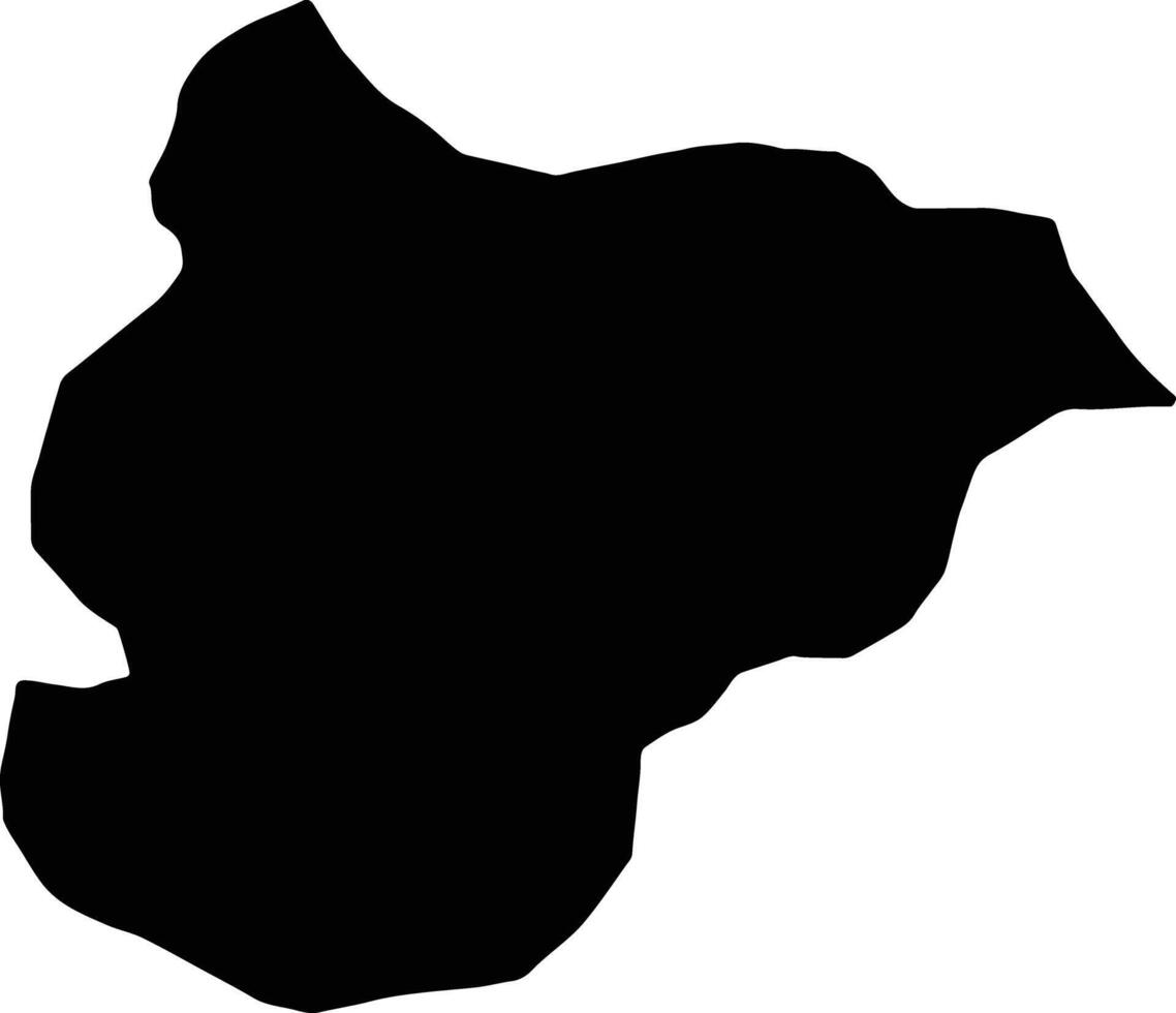 Bilecik Turkey silhouette map vector