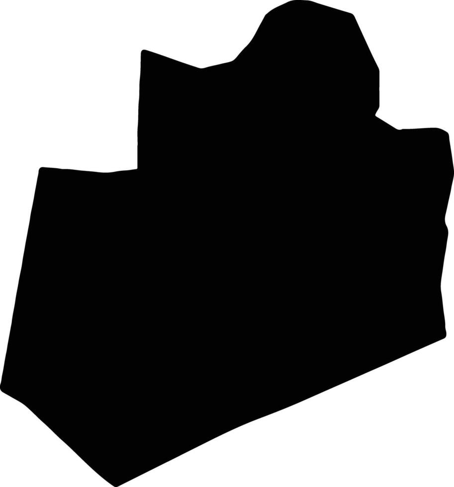 Bay Somalia silhouette map vector