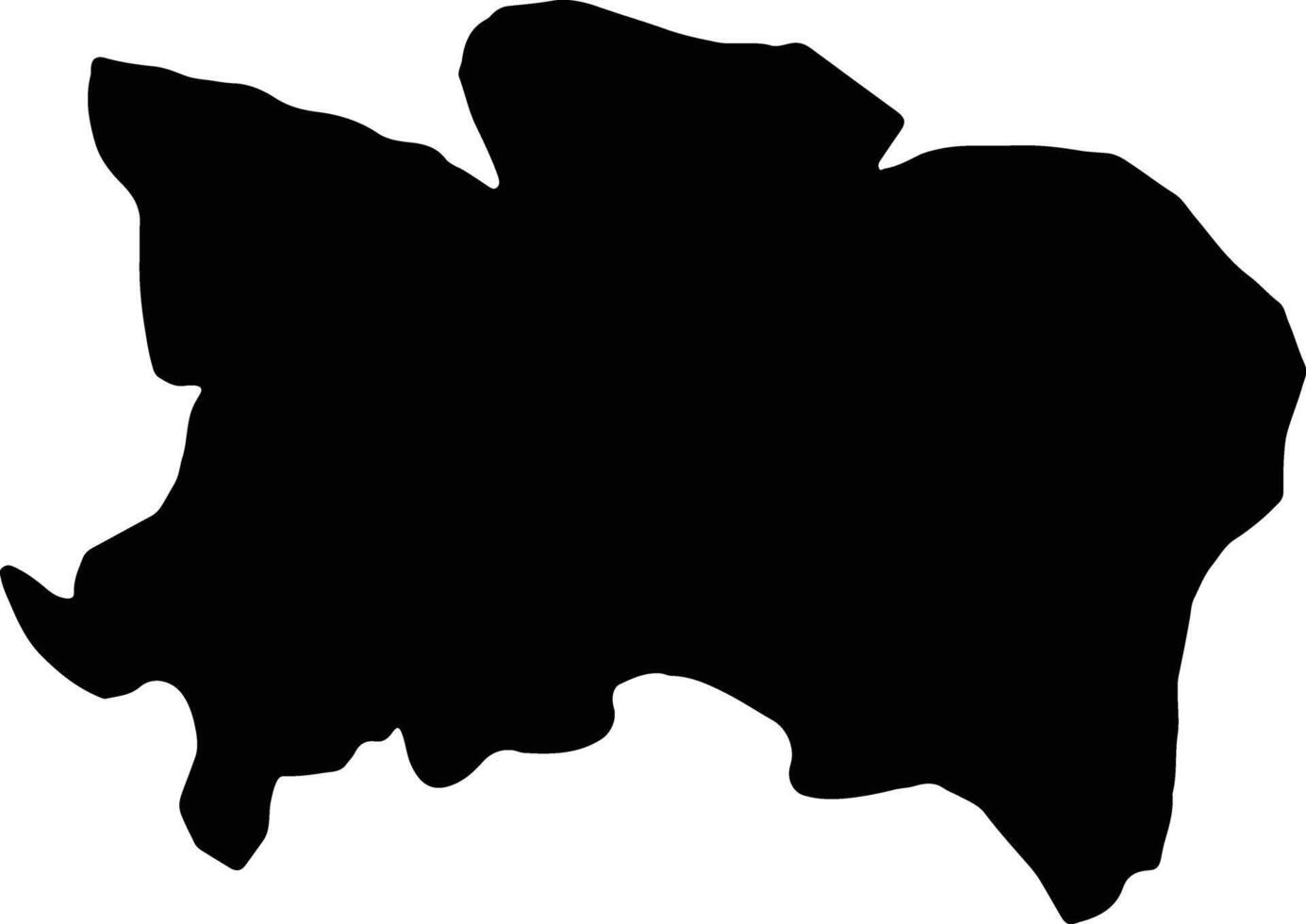 Benue Nigeria silhouette map vector