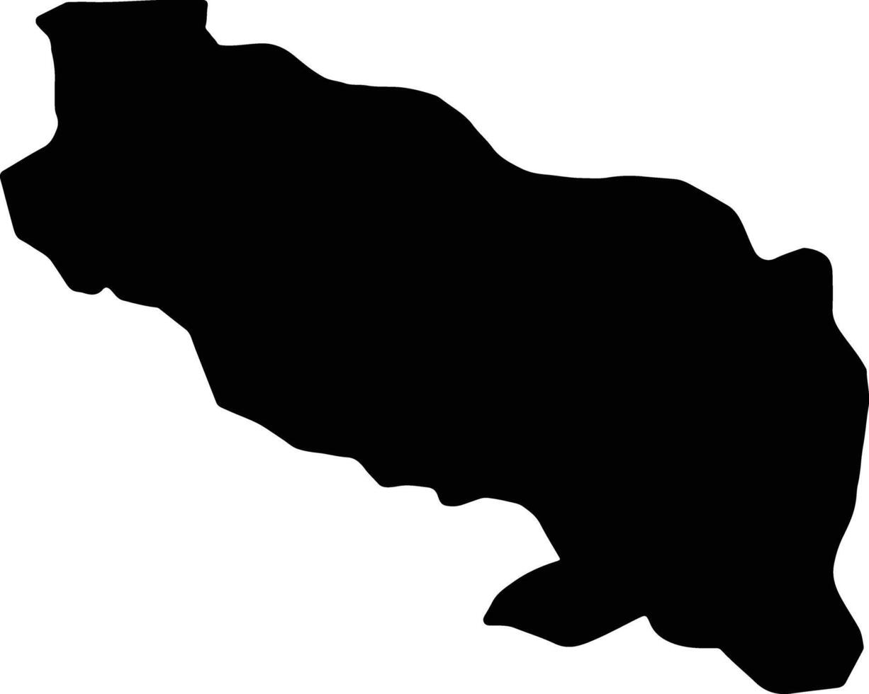 Bender Moldova silhouette map vector