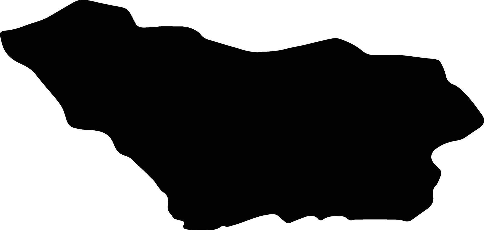 Colonia Uruguay silhouette map vector
