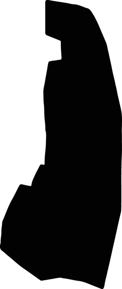 Charlotte Saint Vincent and the Grenadines silhouette map vector